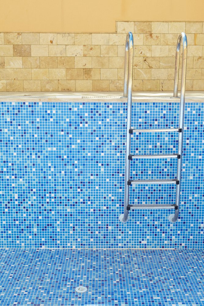 Mosaic pool interior